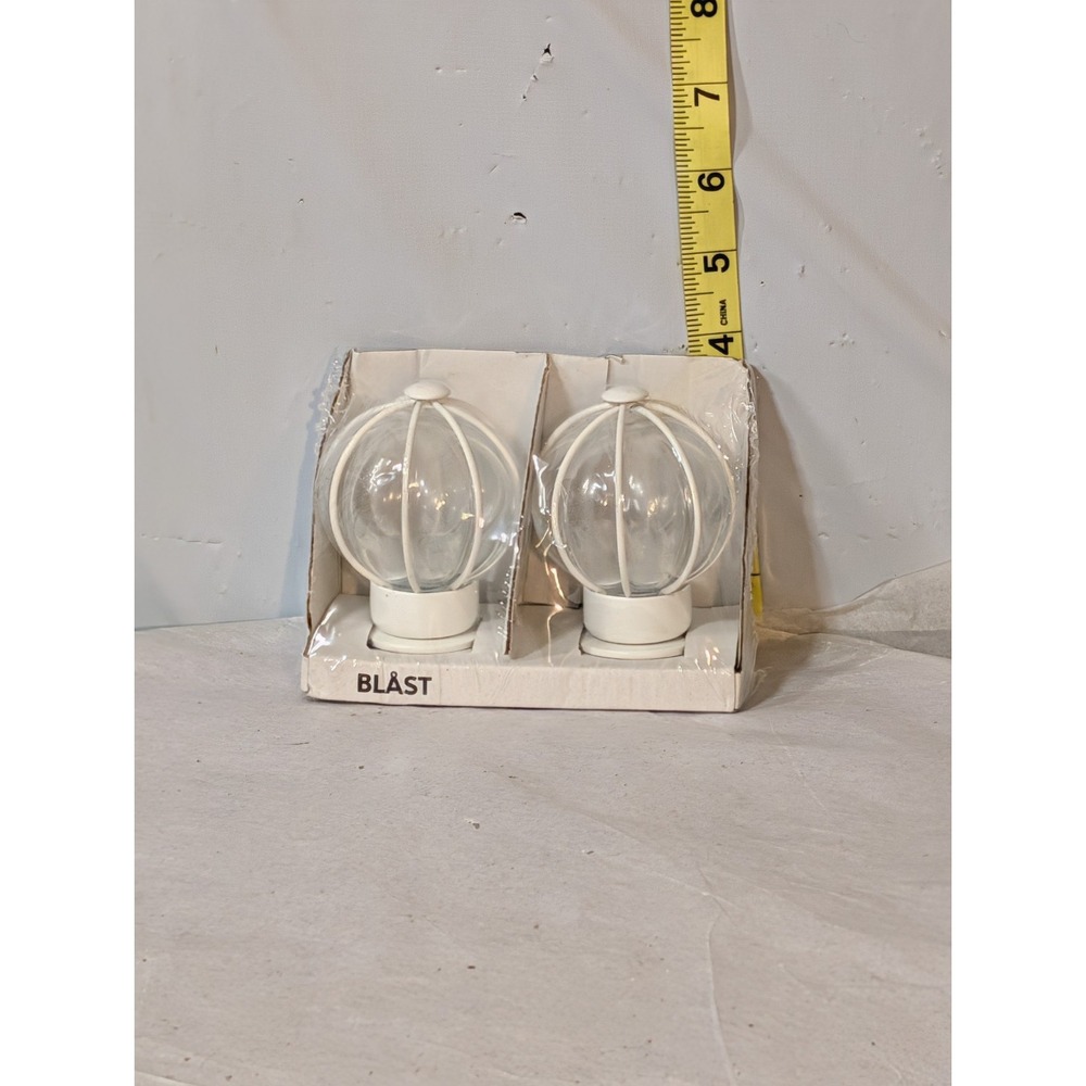 IKEA Blast Curtain‎ Rod End Set of 2 White